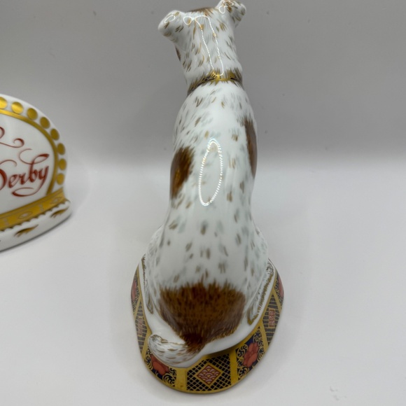 Royal Crown Derby Imari Jack Russell Terrier gold stopper. Ltd edition of 150 - Picture 6 of 11